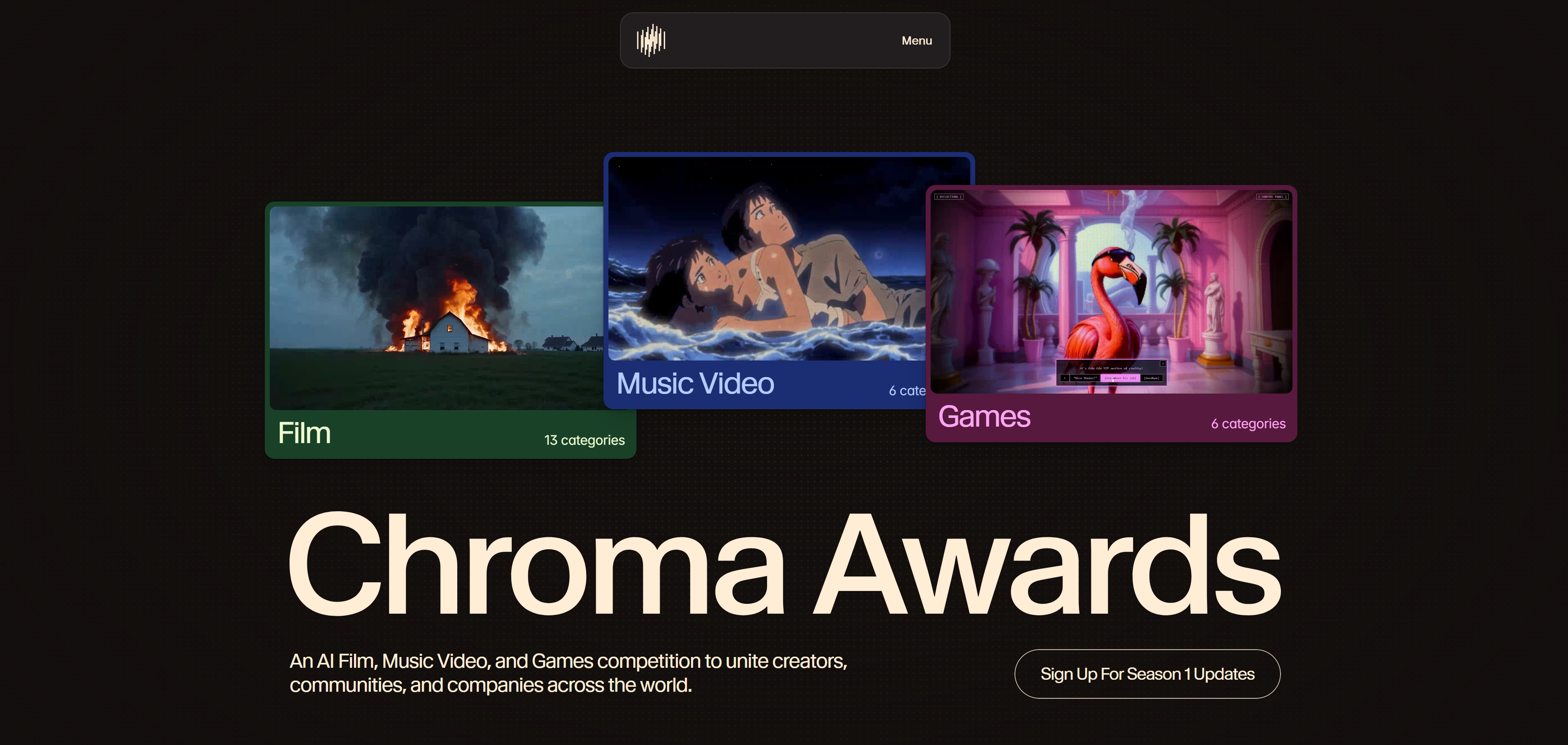 Chroma Awards 页面